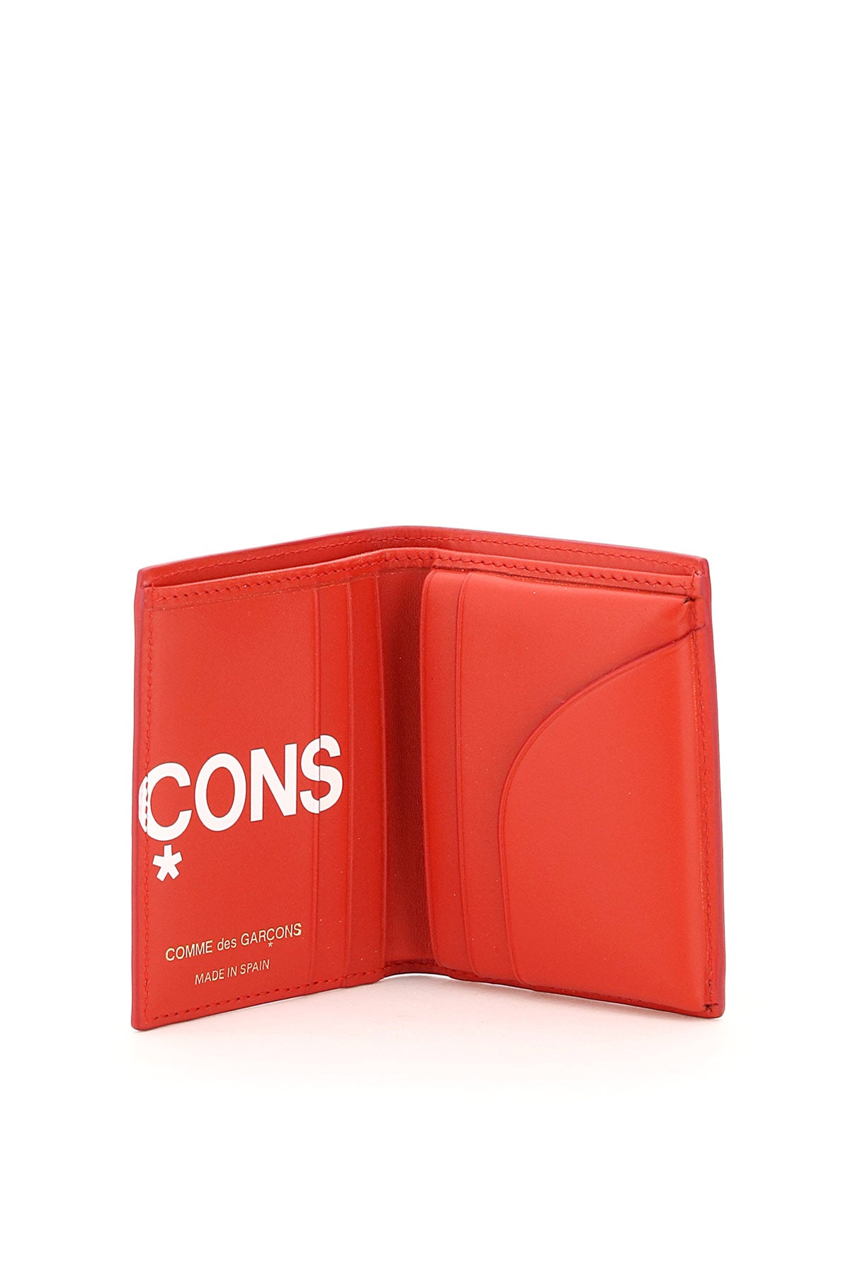 Comme des garcons wallet small bifold wallet with huge logo-1