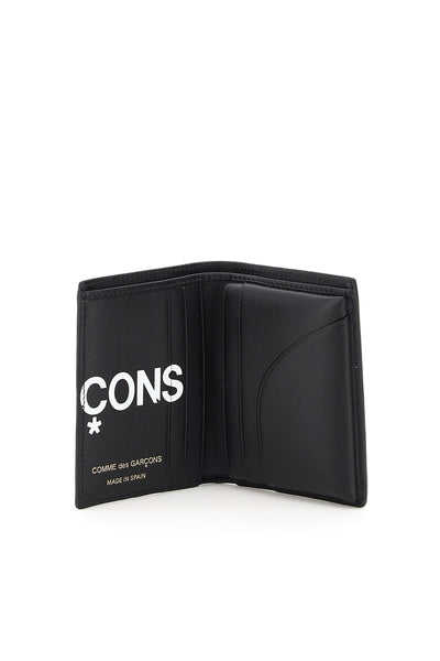 Comme des garcons wallet small bifold wallet with huge logo-1