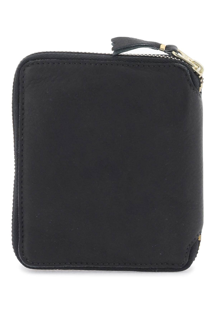 Comme des garcons wallet washed leather zip-around wallet-2