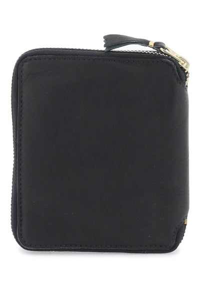 Comme des garcons wallet washed leather zip-around wallet-2