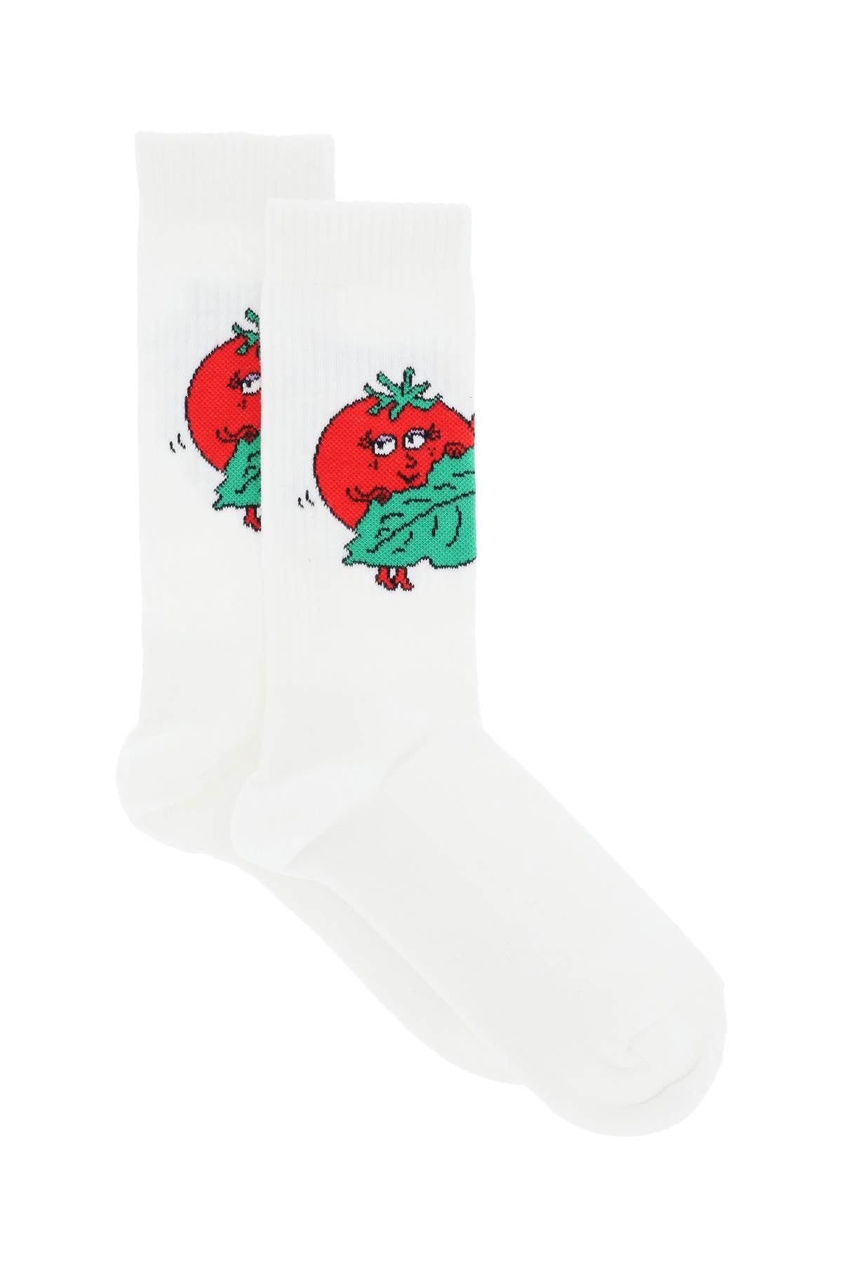 Sky high farm happy tomatoes crew socks-0