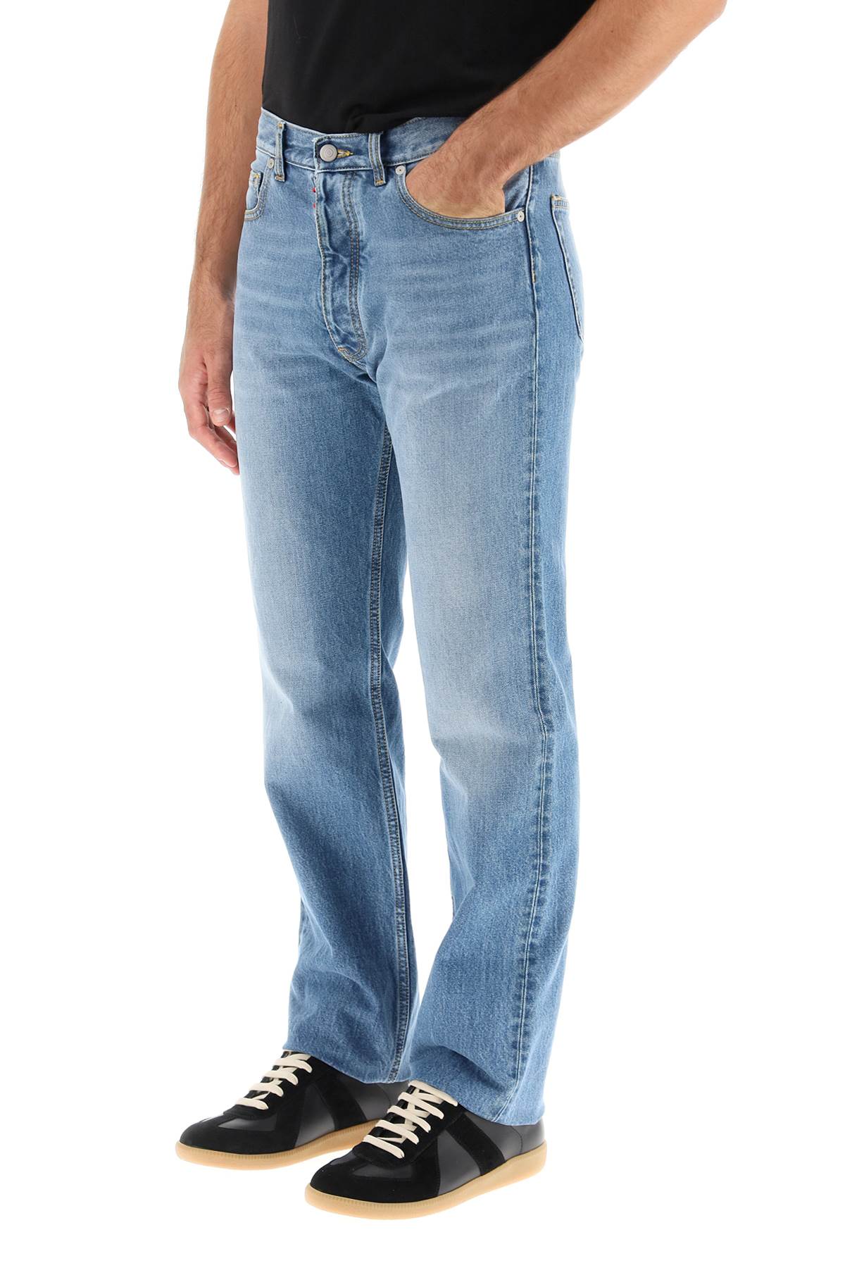 Maison margiela five-pocket straight jeans-3