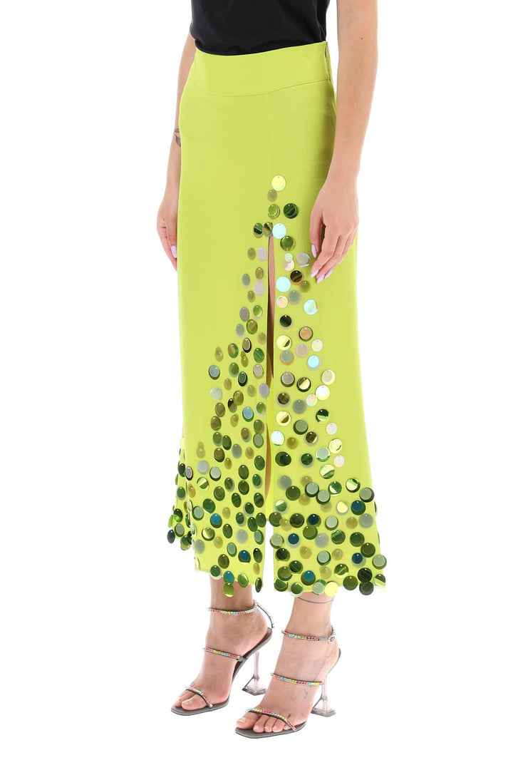 Art dealer midi skirt with maxi sequins-3
