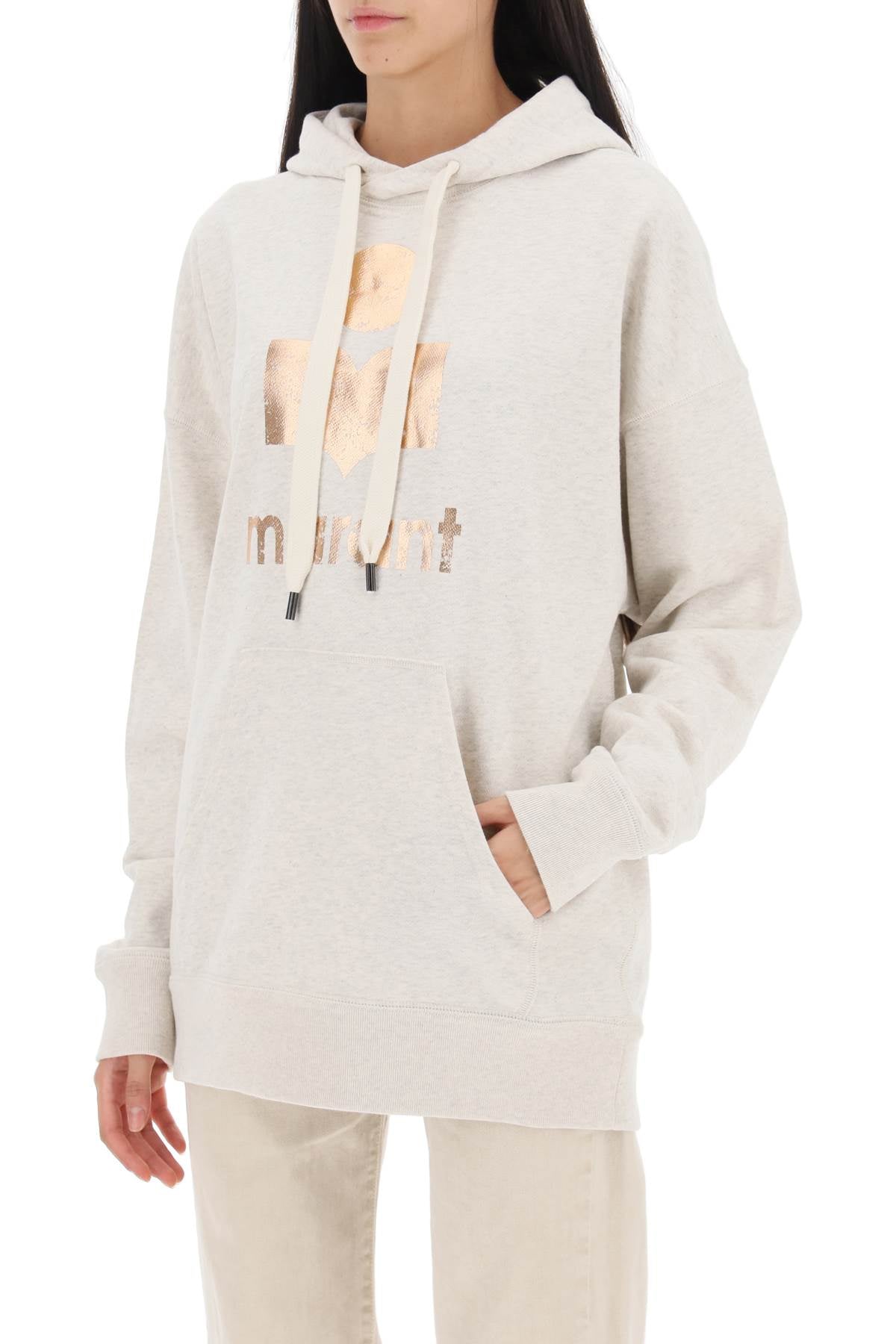 Isabel marant etoile mansel sweatshirt with metallic logo-3