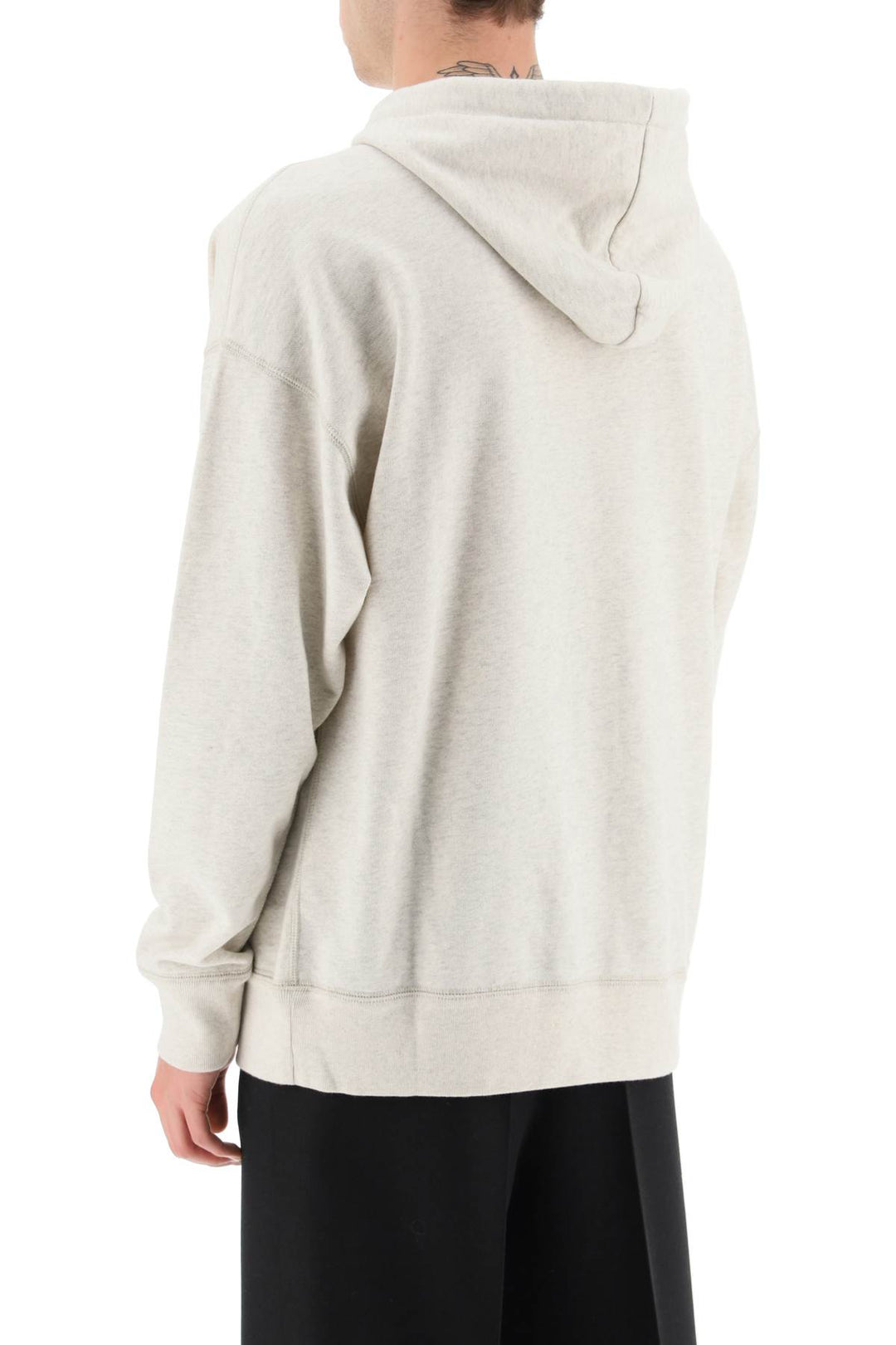 Marant 'miley' hoodie with flocked logo-2
