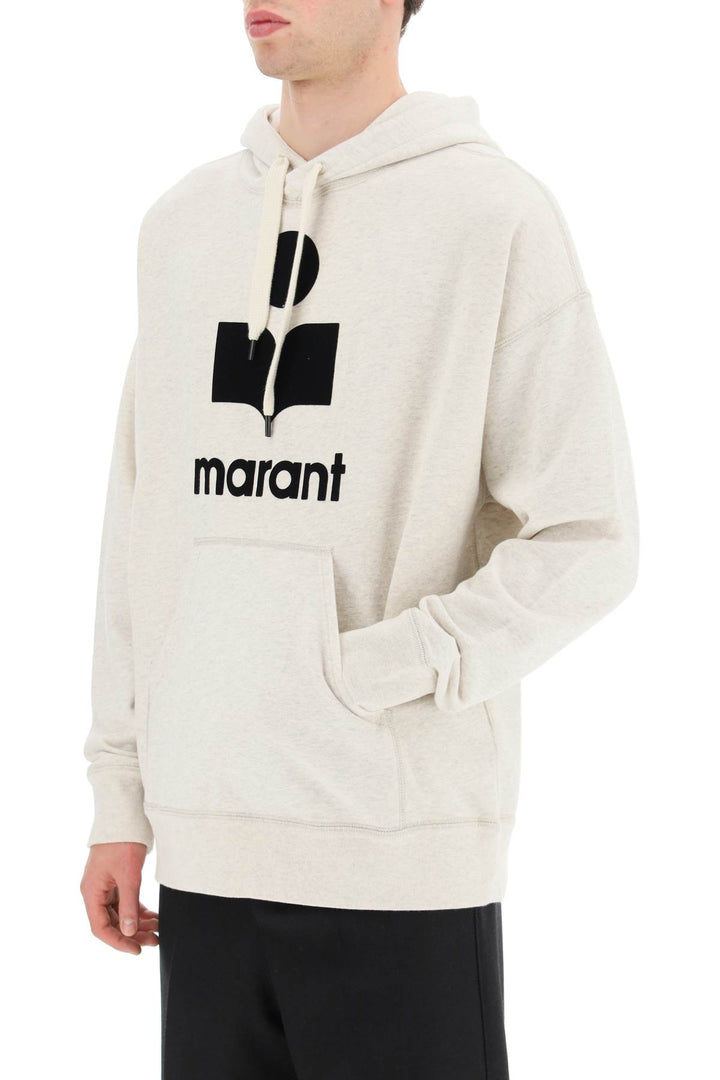 Marant 'miley' hoodie with flocked logo-3