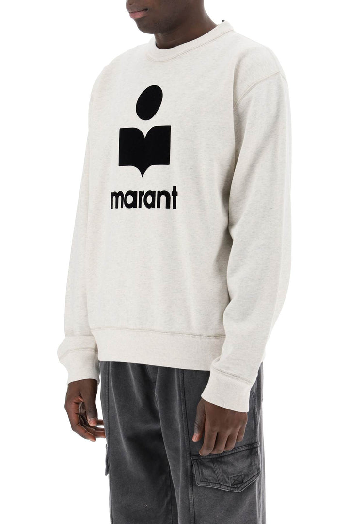Marant mikoy flocked logo sweatshirt-3