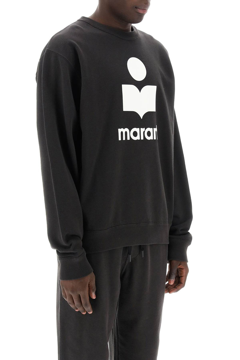 Marant mikoy flocked logo sweatshirt-1