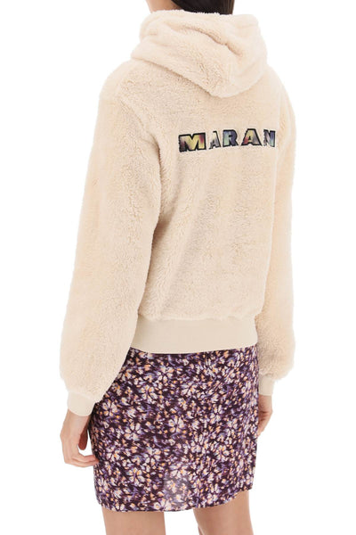 Isabel marant etoile maeva hoodie with logo embroidery-2