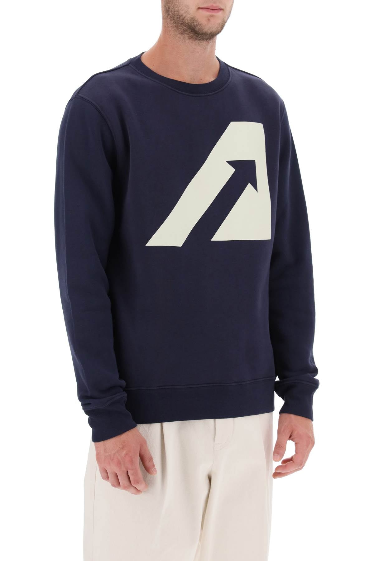 Autry crew-neck sweatshirt with logo print-1