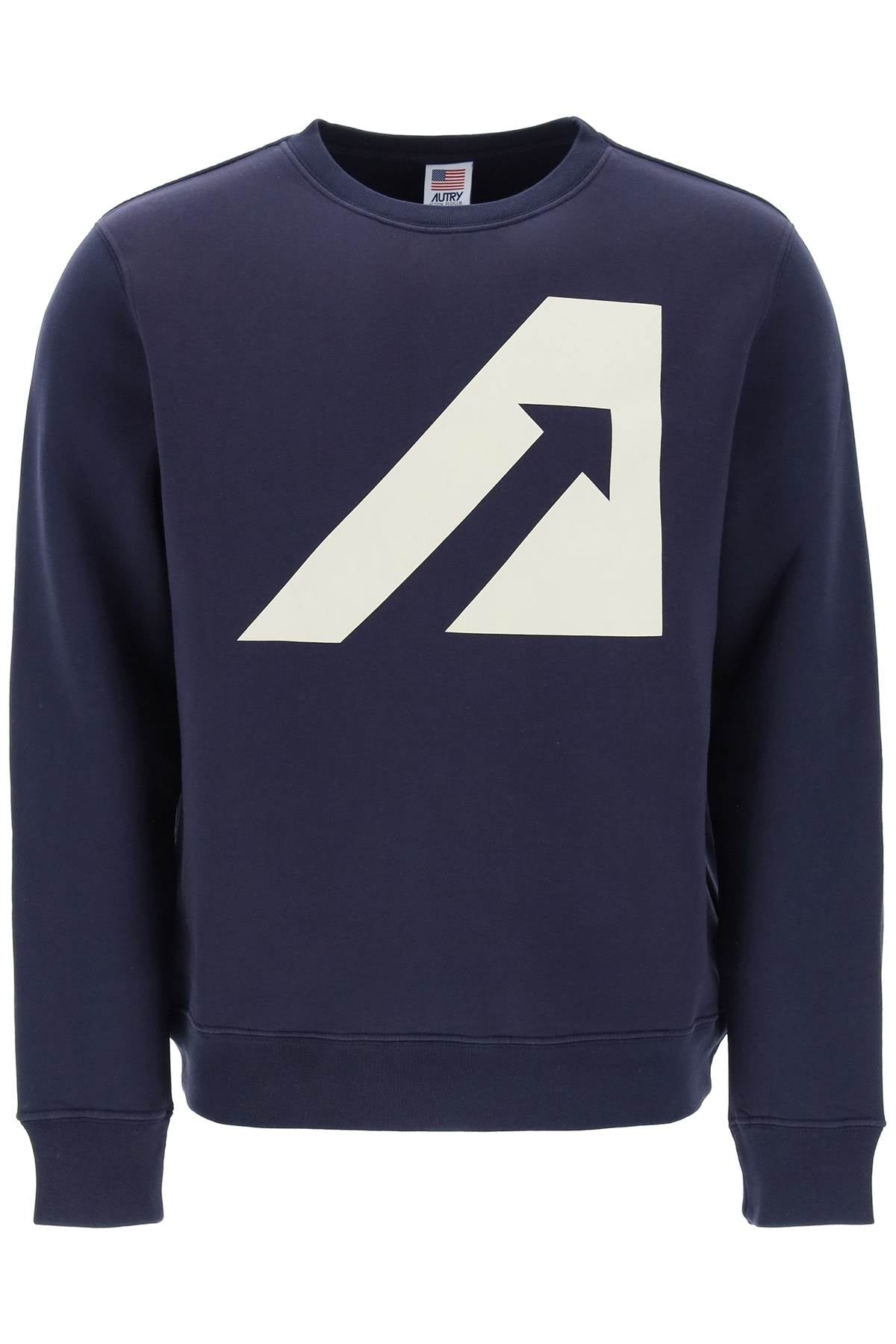 Autry crew-neck sweatshirt with logo print-0