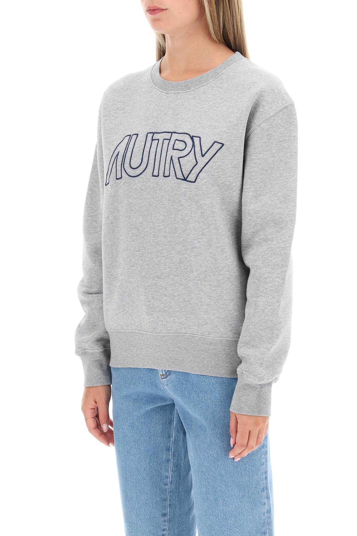 Autry crew-neck sweatshirt with logo embroidery-3