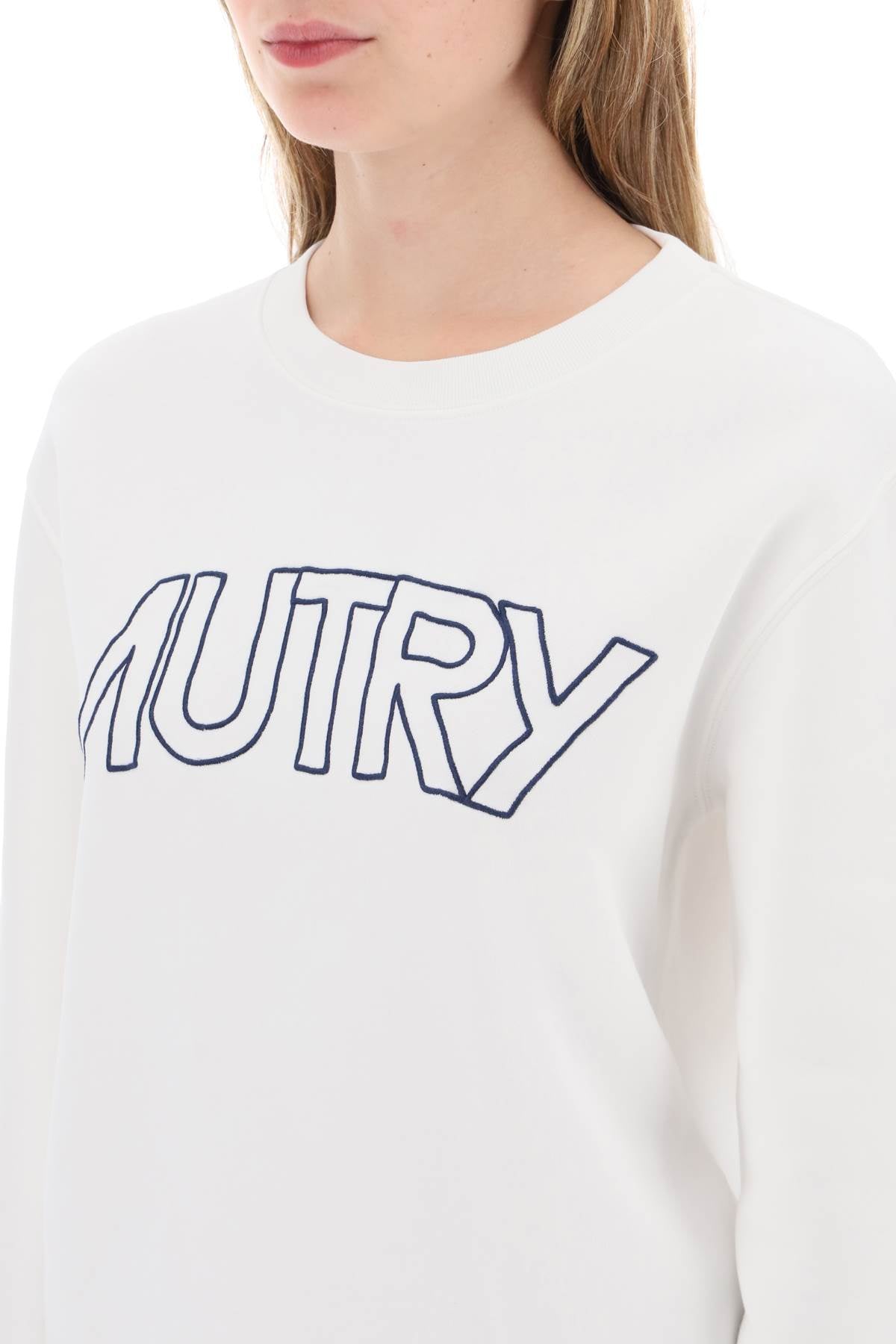 Autry embroidered logo sweatshirt-3