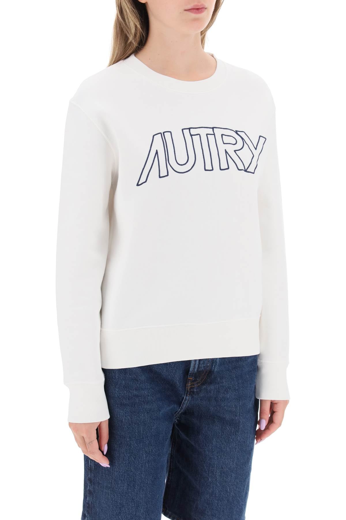 Autry embroidered logo sweatshirt-1