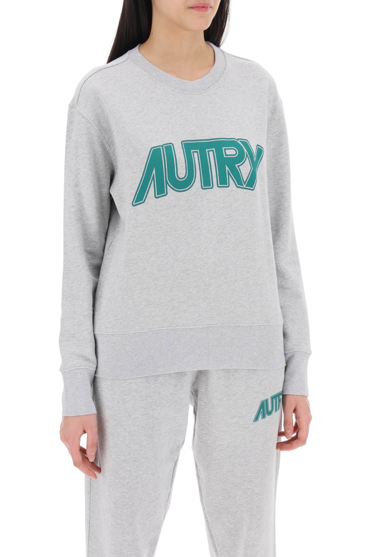 Autry sweatshirt with maxi logo print-1