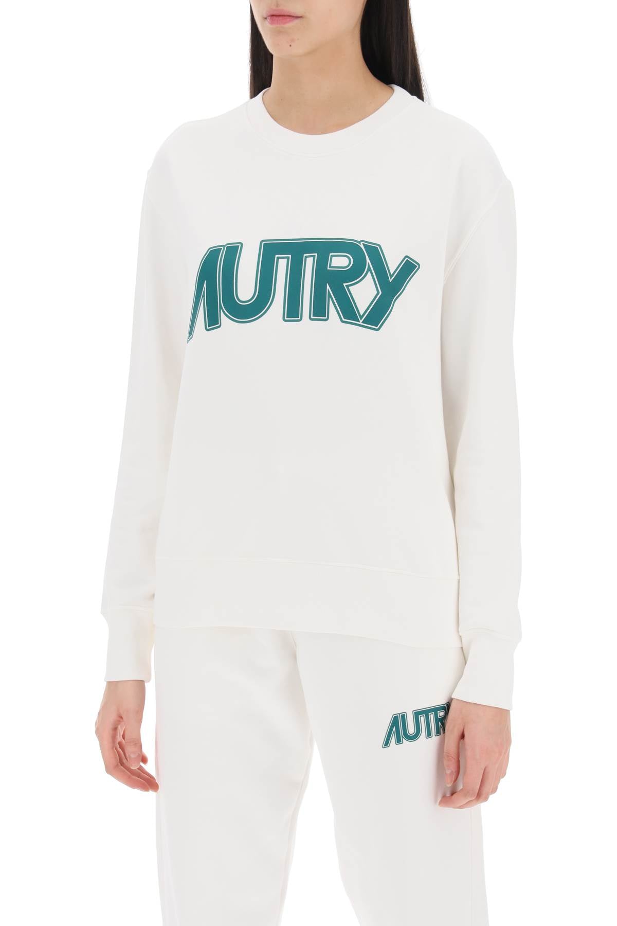 Autry sweatshirt with maxi logo print-3