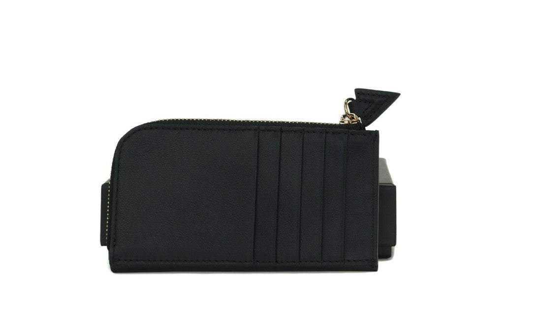 Versace Smooth Leather Matte Medusa Head Organizer Zip Card Case Wallet Black feed-1, Versace, Wallets - Women - Bags at SEYMAYKA
