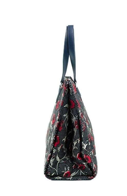 Tory Burch Medium Nylon Retro Batik Print Shoulder Tote Handbag feed-1, Tory Burch, Tote Bags - Women - Bags at SEYMAYKA