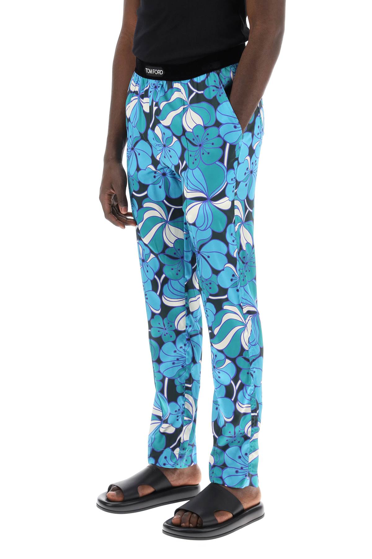 Tom ford pajama pants in floral silk-3