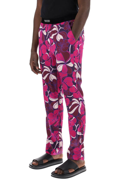 Tom ford pajama pants in floral silk-3