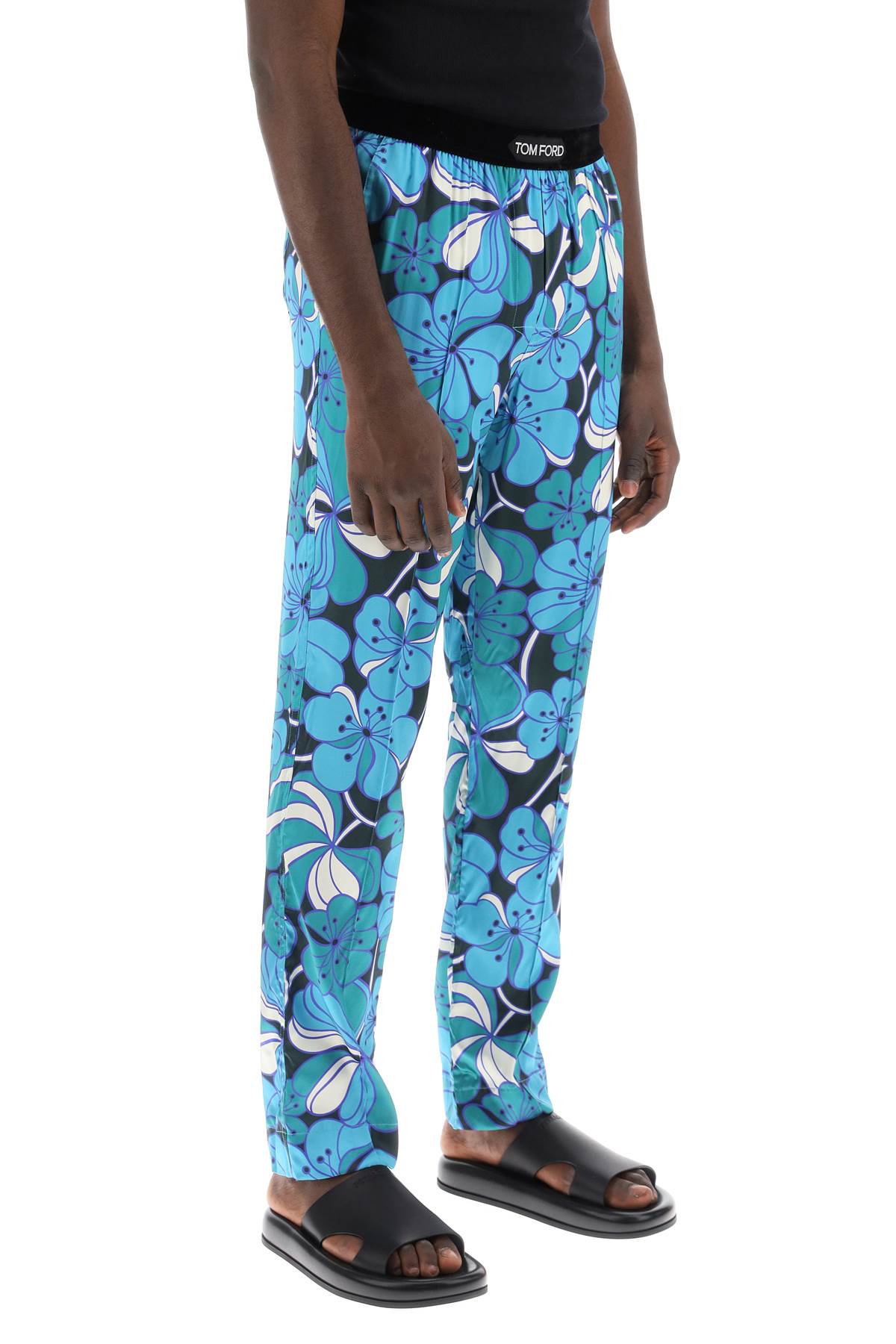 Tom ford pajama pants in floral silk-1