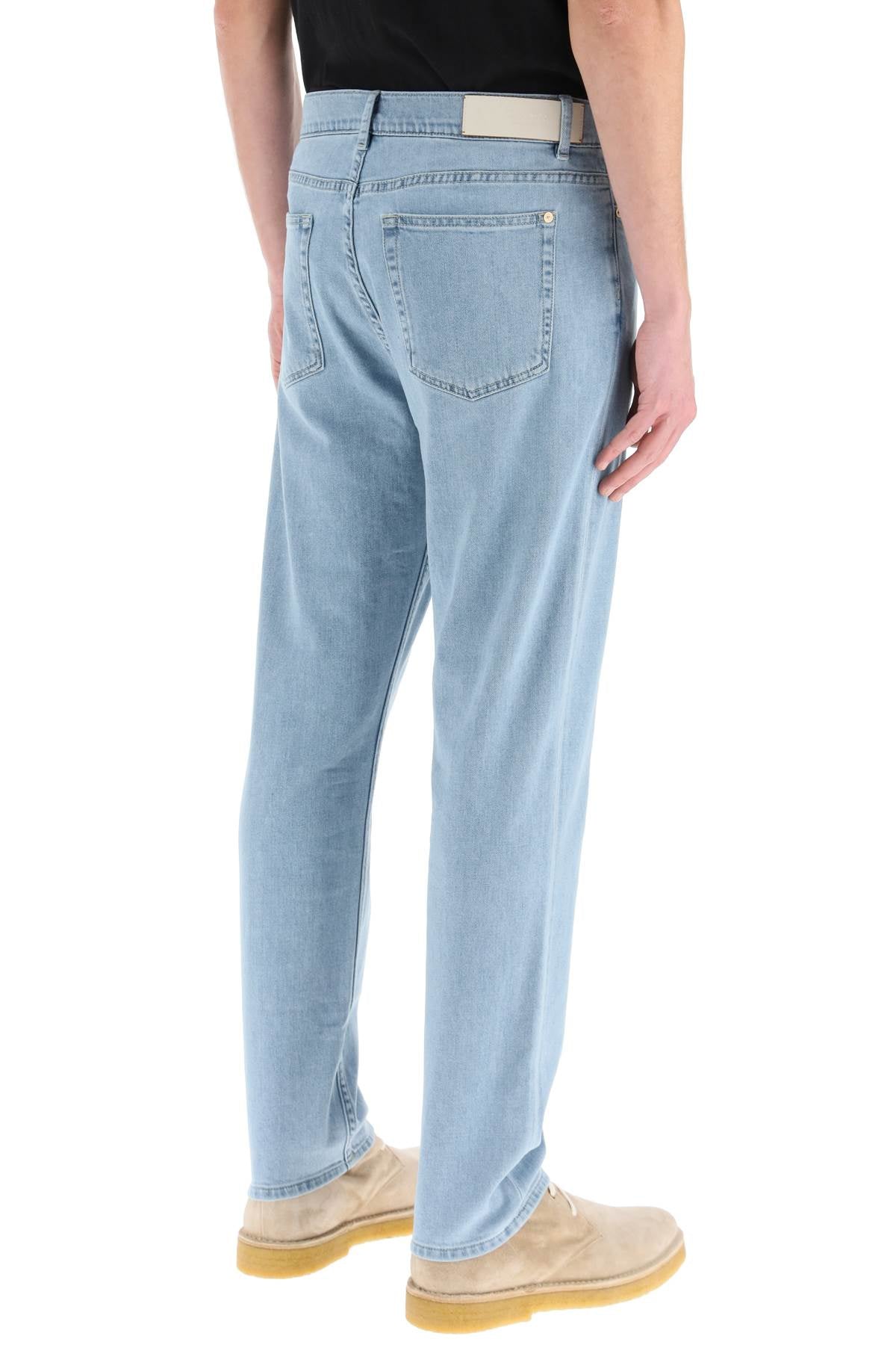 Agnona five-pocket soft denim jeans-2