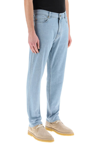 Agnona five-pocket soft denim jeans-1