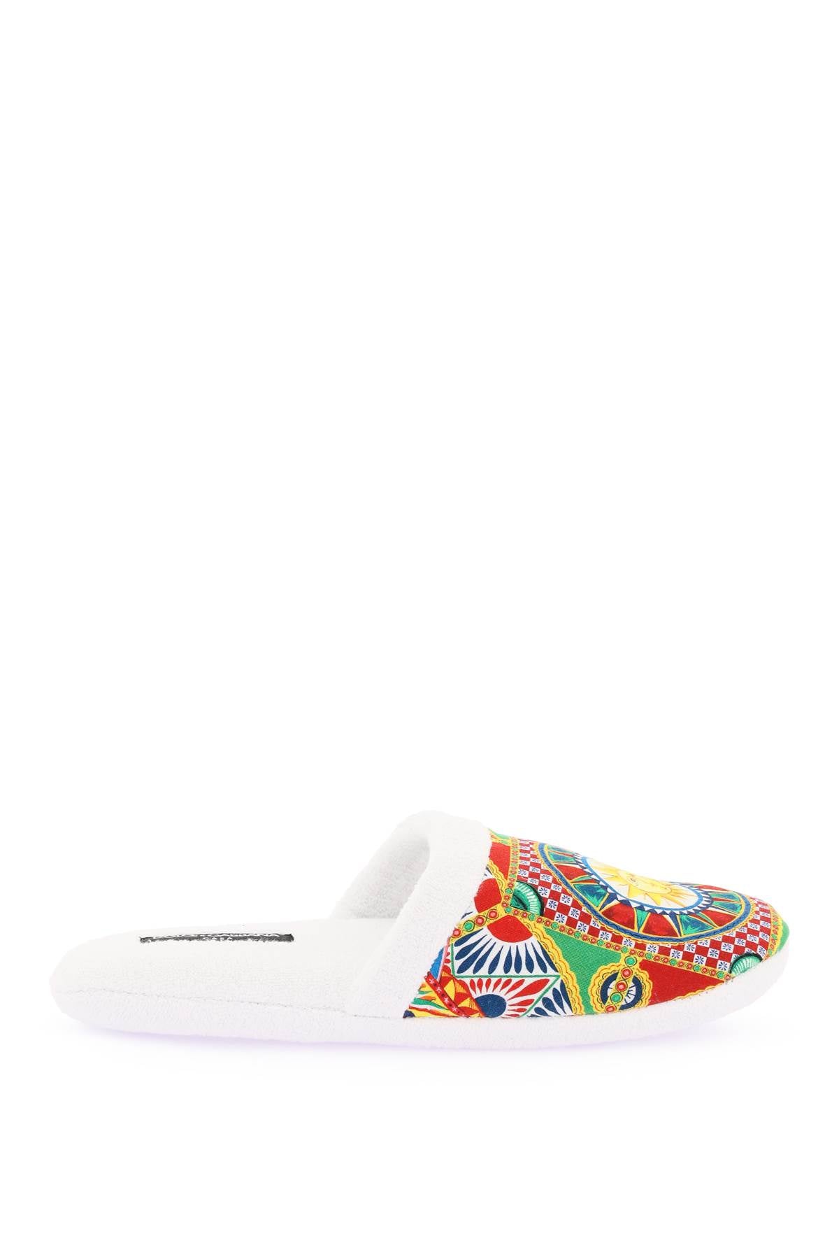 Dolce & gabbana 'carretto' terry slippers-0