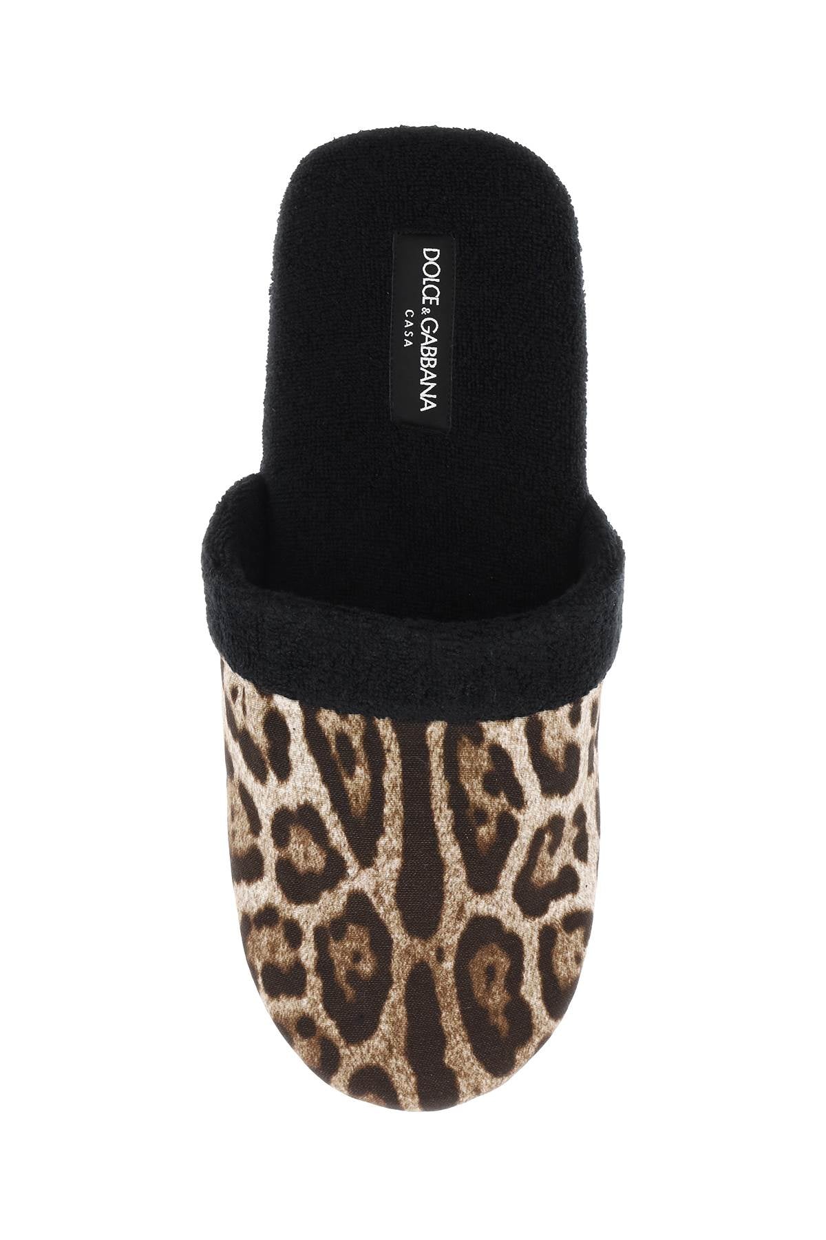 Dolce & gabbana 'leopardo' terry slippers-1