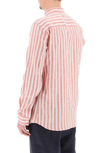 Agnona striped linen shirt-2