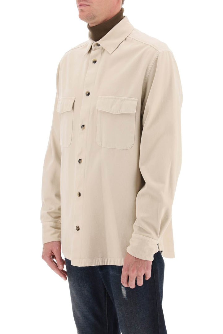 Agnona cotton & cashmere shirt-3