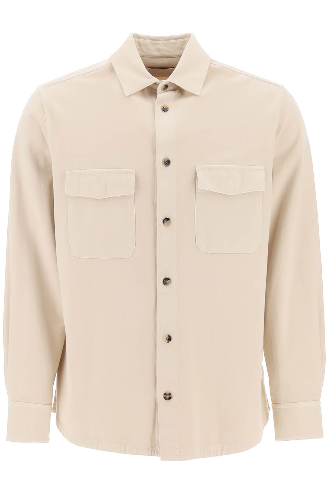Agnona cotton & cashmere shirt-0