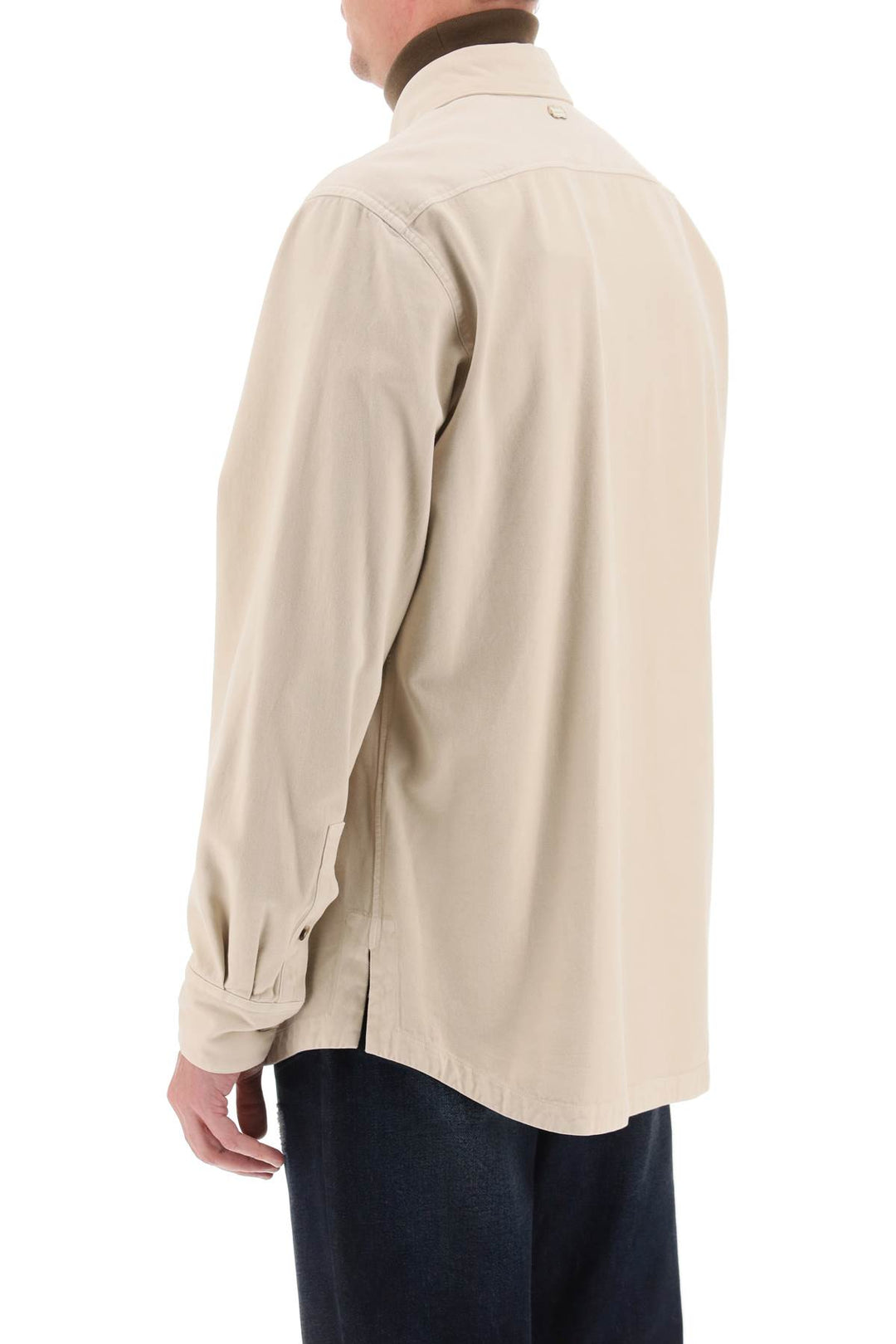Agnona cotton & cashmere shirt-2