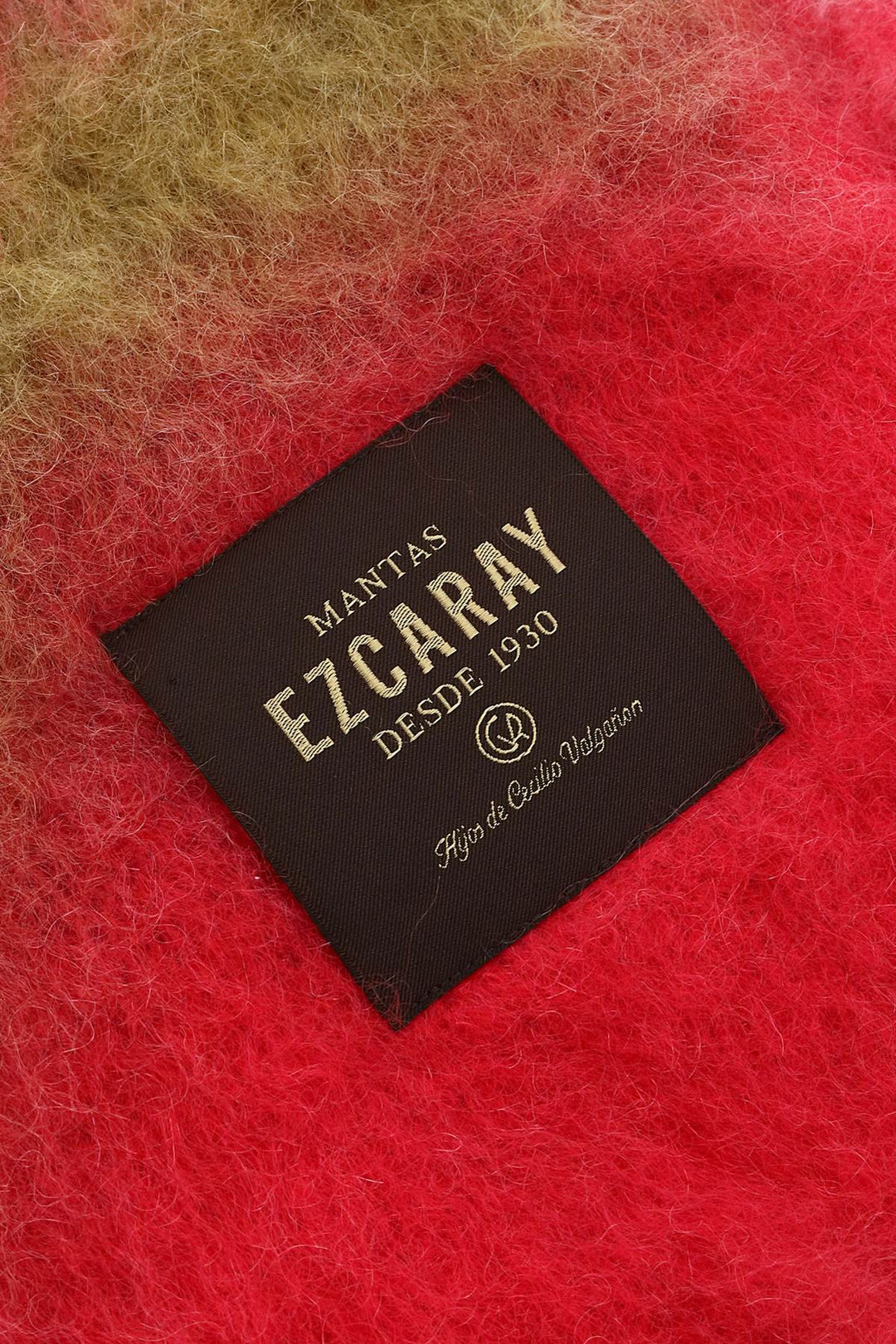 Mantas ezcaray tie-dye mohair and wool blend blanket-2