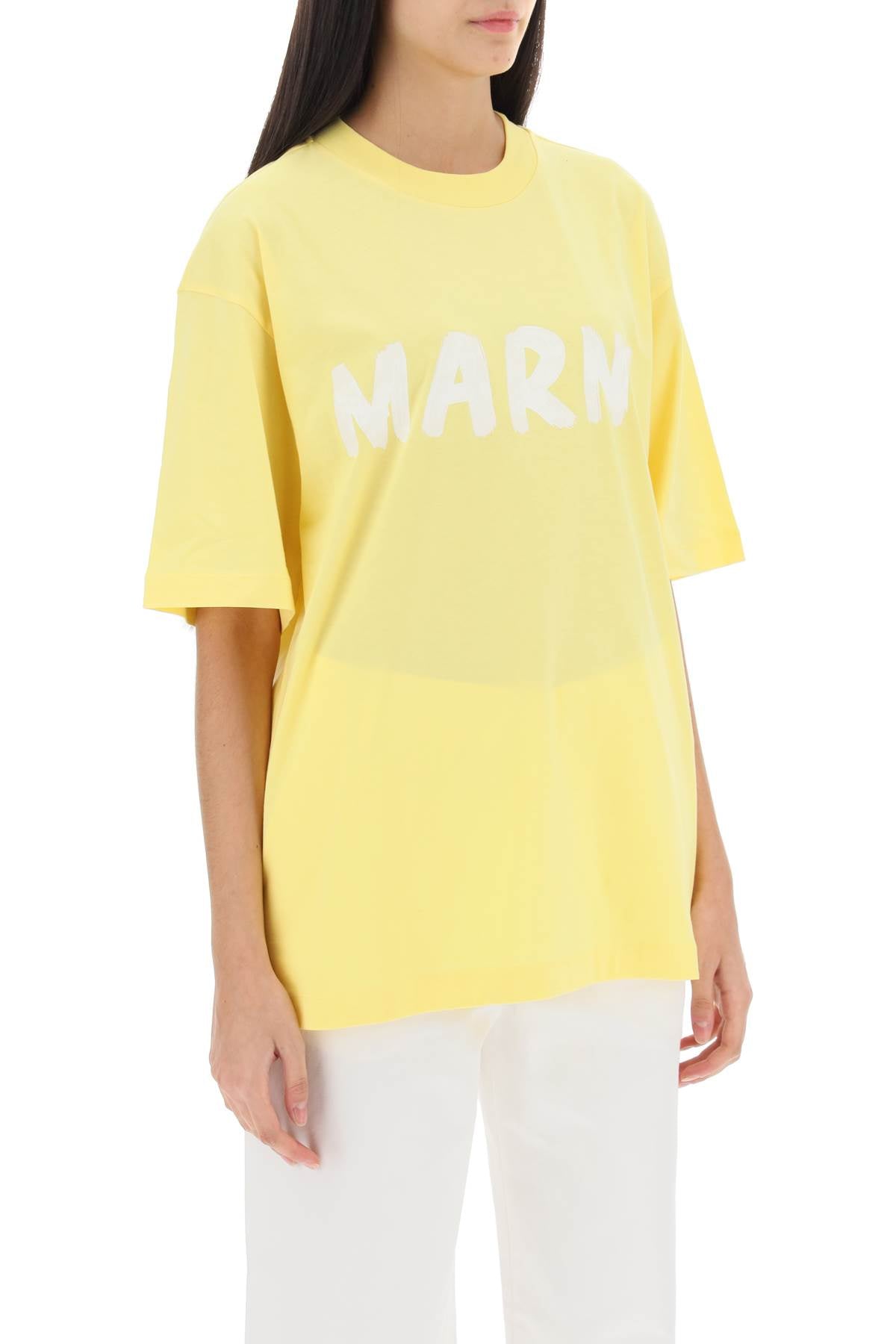 Marni t-shirt with maxi logo print-1