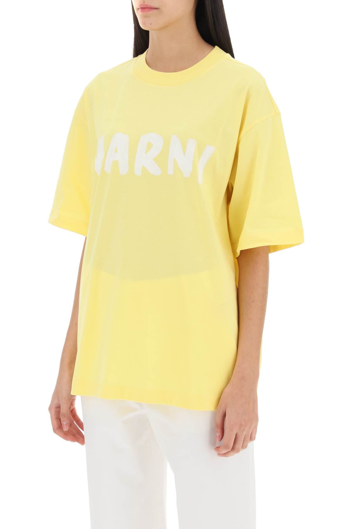 Marni t-shirt with maxi logo print-3