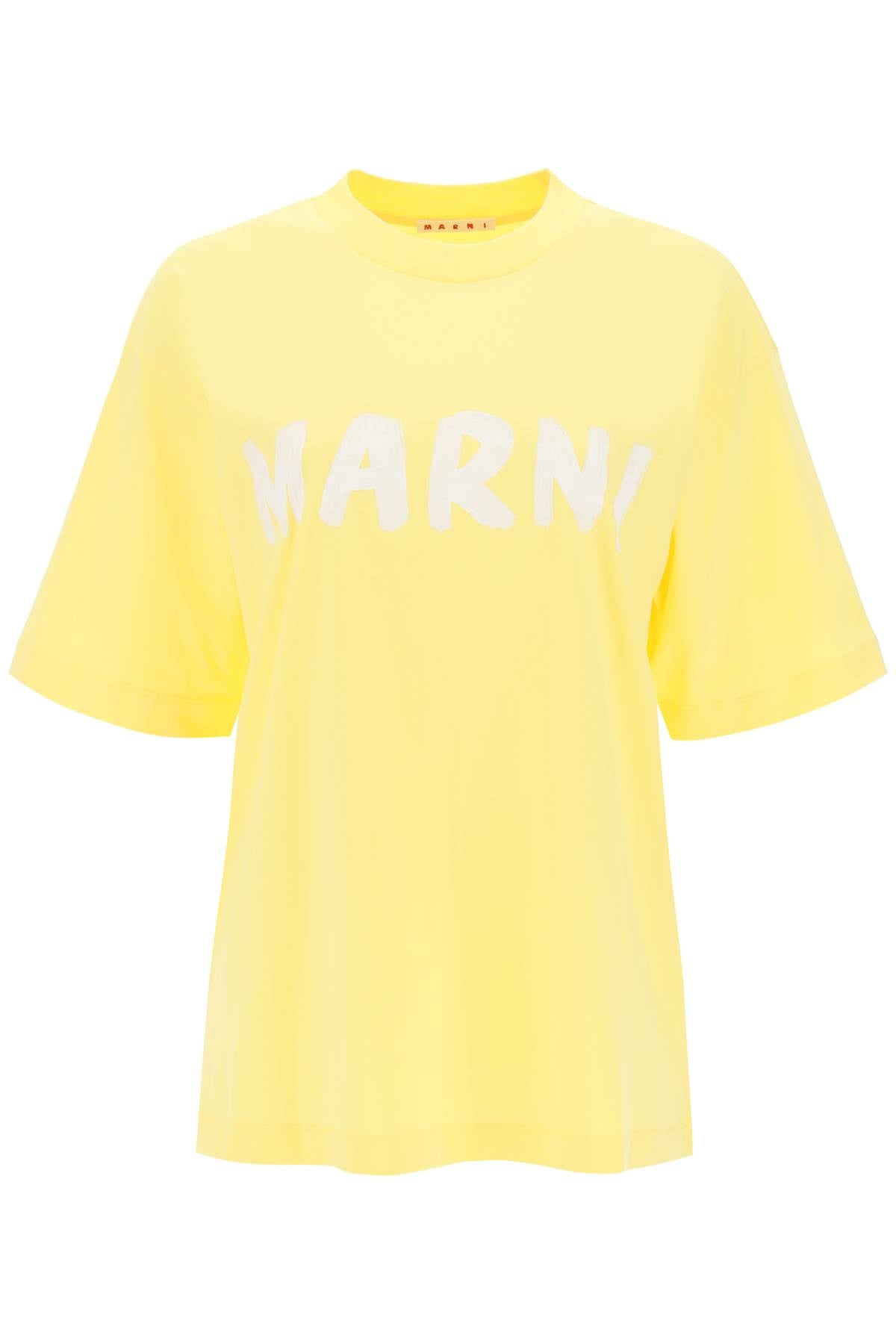 Marni t-shirt with maxi logo print-0