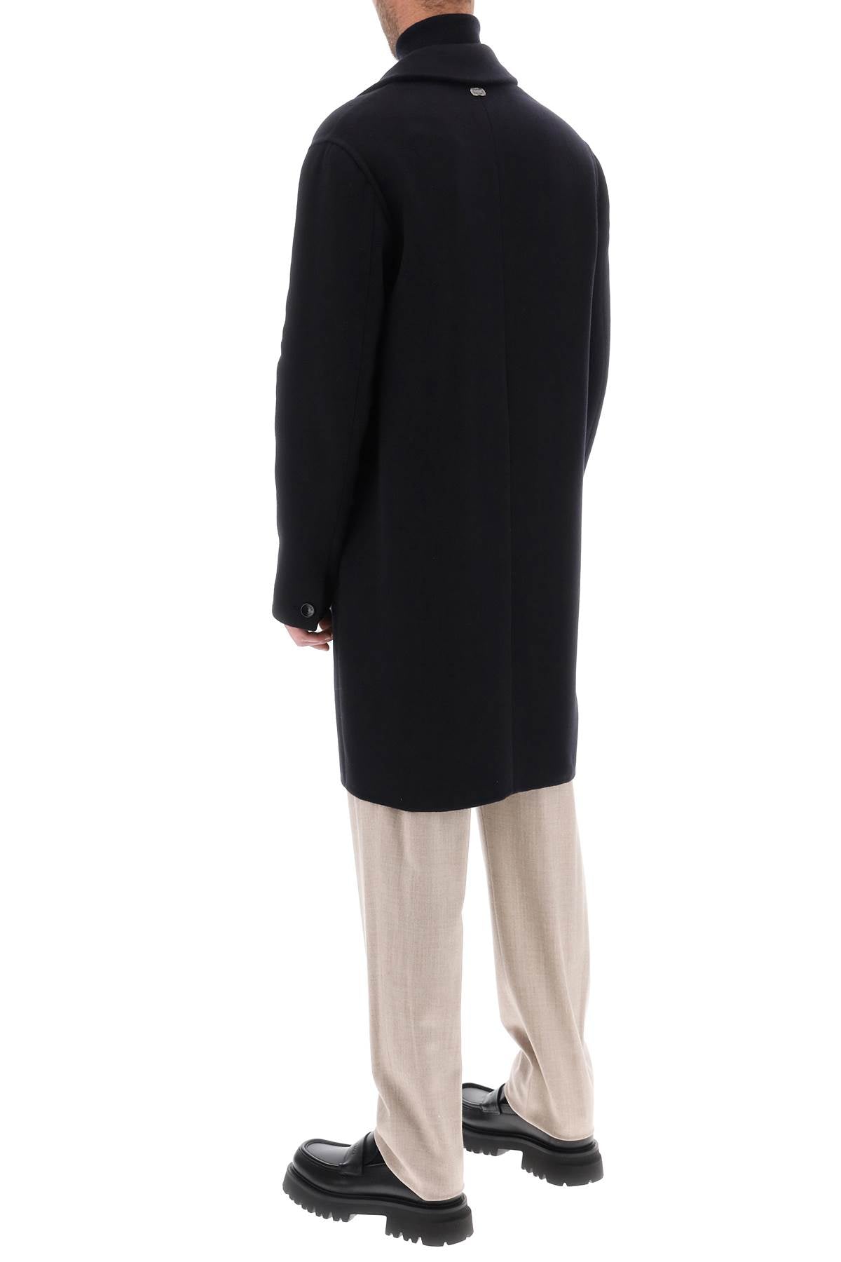 Agnona single-breasted coat in cashmere-2