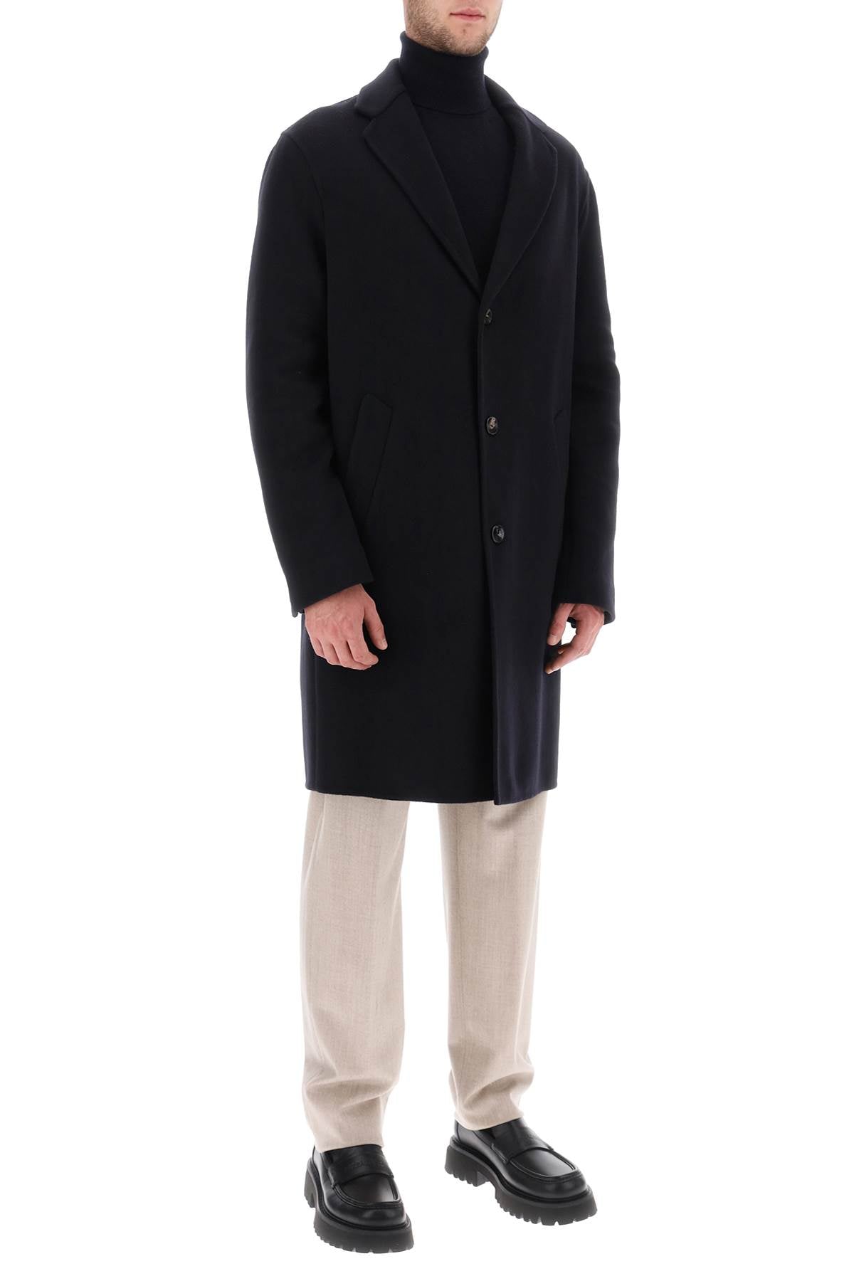 Agnona single-breasted coat in cashmere-1