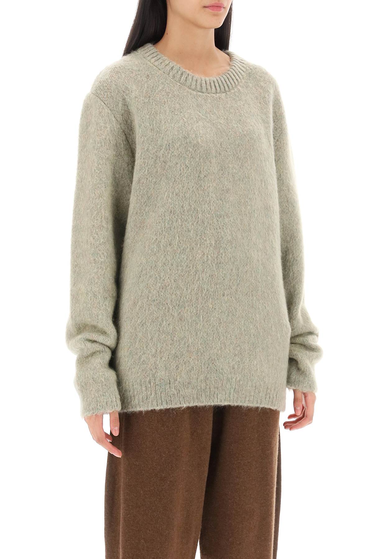 Lemaire sweater in melange-effect brushed yarn-1