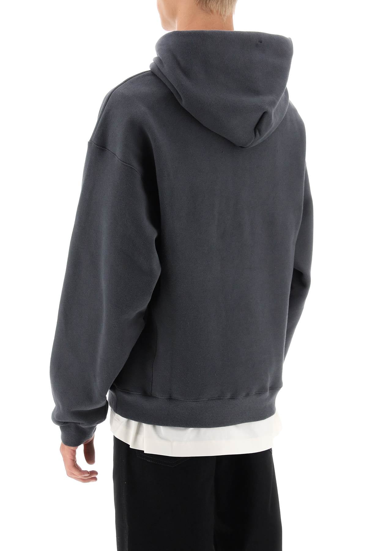 Lemaire hoodie in fleece-back cotton-2