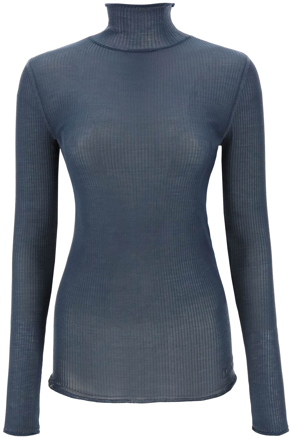 Lemaire seamless silk turtleneck sweater-0