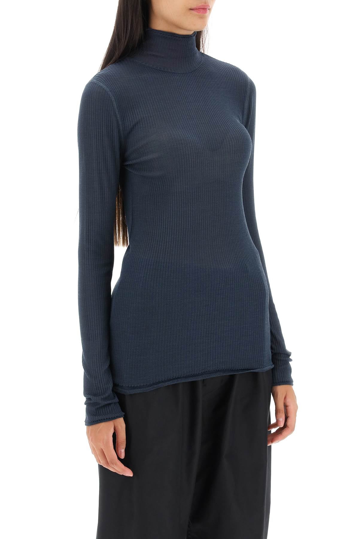 Lemaire seamless silk turtleneck sweater-1