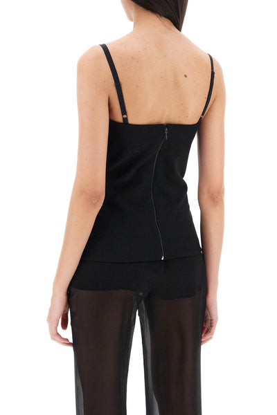 Nensi dojaka cut-out top with padded cup-2