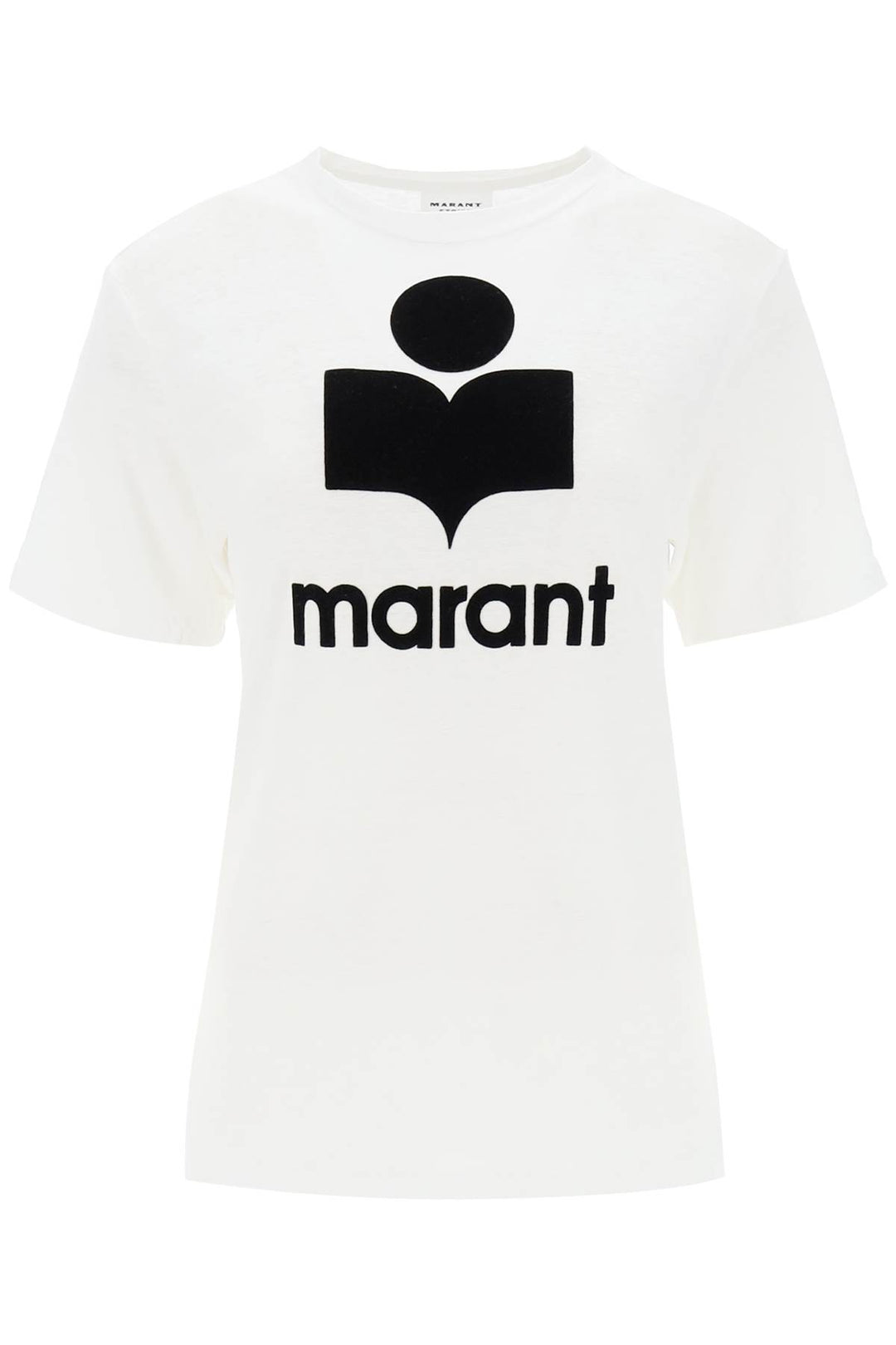 Isabel marant etoile zewel t-shirt with flocked logo-0