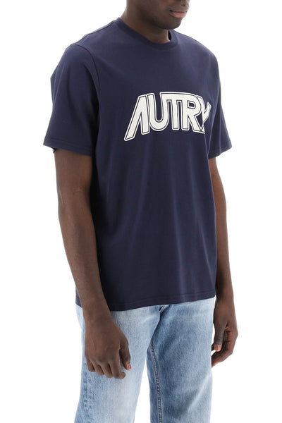 Autry t-shirt with maxi logo print-1