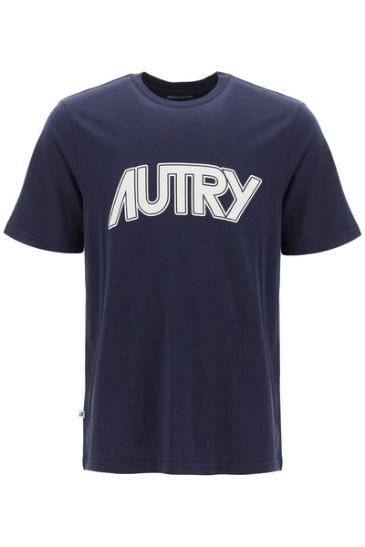 Autry t-shirt with maxi logo print-0