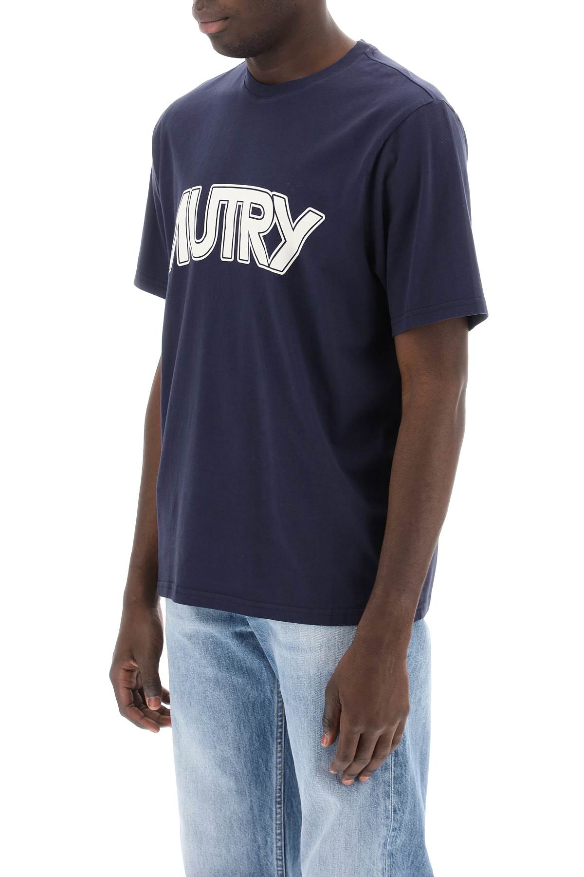 Autry t-shirt with maxi logo print-3