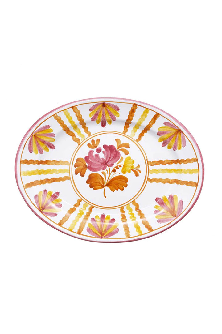 Cabana blossom oval serving plate-0