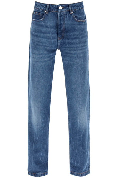 Ami paris loose jeans with straight cut-0